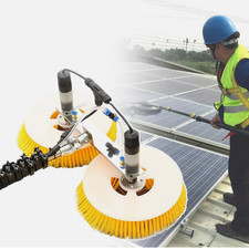 Photovoltaic Panels Brush Tod Solar Panel Clean Machine Double-head Retractable picture