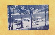 CT South Coventry 1911 antique postcard BOAT LANDING LAKESIDE PARK to Somers CT picture
