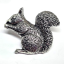 Squirrel Pin Badge Pewter Cute Brooch Pin Badge Made By Famous A R Brown UK Made picture
