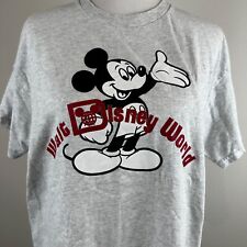 Walt Disney World Gray Short Sleeve Classic Mickey T-Shirt Unisex Tee Size M picture
