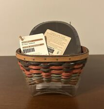 Longaberger 2011 Small Oval Cathead Harvest Autumn Basket Combo Lid & Protector picture