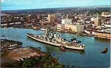 U.S.S.North Carolina Wilmington, NC Naval Postcard Chrome Unposted A1261 picture