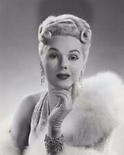 Adele Jergens 1950's Breathtaking Glamour Portrait Fur Coat Diamonds 8x10 Photo picture