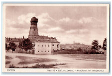 Sopron Hungary Postcard Panorama View of the Wind Mill c1920's Antique picture