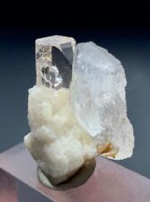 63 CTS Terminated Diamond Cat Natural Topaz Crystal From Pakistan picture