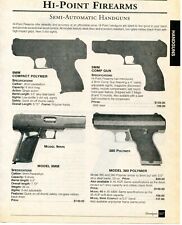2001 Print Ad Hi Point Model 380 Polymer, 9mm Compact Polymer & Comp Gun Pistol picture