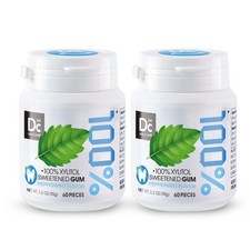 DC24 DAILY CARE 100% Xylitol Gum, No Aspartame, 60 Count (Pack of 2), White picture