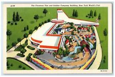 c1940 Firestone Tire Rubber Company Building New York Worlds Fair Park Postcard picture