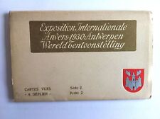 1930 Antwerp International Exhibition Notebook Cards 10 Postcards Photos picture