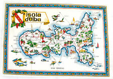 Isola d'Elba, Italy Souvenir Linen Tea Towel - Kitchen Towel, Made in Italy picture