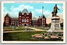 Parliament Buildings. Vintage Toronto Postcard picture