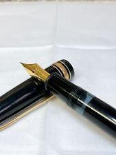 MONTBLANC No.146 Meisterstuck Fountain Pen 585 Gold Nib 750 Black Gold Used picture