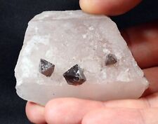 3 Anatase Crystals on Quartz from Hardangervidda West, Norway picture