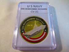 US NAVY - USS BON HOMME RICHARD CV-31 Challenge Coin picture