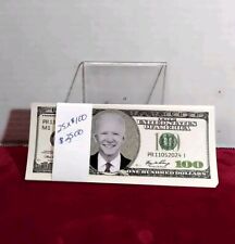$2,500 JOE BIDEN Presidential Novelty Prop Replica $100 Dollar Bills picture