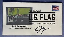 SIGNED JEFF FRANZEN FIRST DAY COVER AUTOGRAPH FDC - JFK ASSASSINATION picture