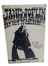 Janis Joplin metal sign picture