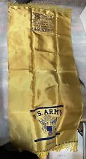 Vintage US Army Yuma AZ Fringed Table Runner picture