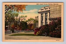 Madison WI-Wisconsin, Panoramic View Capitol Terrace, Antique Vintage Postcard picture