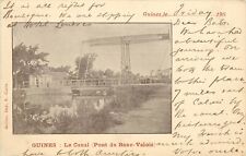 c1902 Postcard; Pont du Banc-Valois, Guînes France, Pas-de-Calais, Posted picture