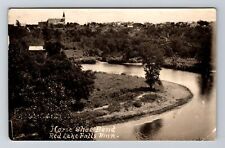 Red Lake Falls MN-Minnesota RPPC Horse Shoe Bend Real Photo 1912 Old Postcard picture