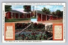 Sumter SC-South Carolina, Pocalla Springs Tourist Camp, Pool, Vintage Postcard picture