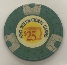 King International Casino $25 Chip - Palm Beach Aruba - Ewing Mold 1972-1985 picture