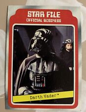1980 Topps Star Wars Empire Strikes Back #10 DARTH VADER  Star File Card picture
