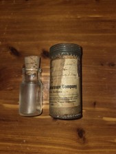 Vintage Apothecary Bottle W/shipping Tube From 1932 People's Life Ins Label picture
