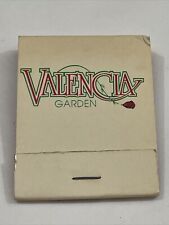 Vintage  Matchbook Cover   Valencia Garden  Tampa, Florida  gmg  unstruck picture