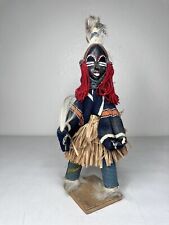 Handmade 15” African Tribal Shaman Doll Sculpture - Authentic Cultural Collect picture