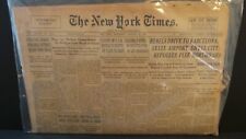 Original Historic Newspaper - The NY Times - January 25, 1939 BIRTH DATE gift picture