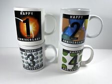 American Chemical Society ACS Happy Anniversary Mug Lot Of 4 Years 1 2 3 4 picture