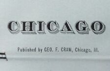 Vintage 1903 CHICAGO ILLINOIS Map 14
