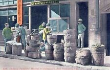 SAN FRANCISCO CA - Chinese Peddlers' Market in Chinatown Postcard picture