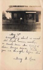 RPPC  Bloomfield, Connecticut  RR Station Vintage PC Posted 1907 picture
