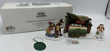Department 56 Christmas Pudding Costermonger #58408 Vintage 1997 Set Of 3 picture