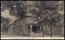 Sidney, New York, Baptist Church, Delaware County, Real Photo Postcard RPPC picture
