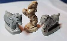 Lot of 3 Wade Whimsies Red Rose Tea Figurines Animal Horses picture