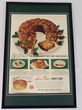 1942 Jane Parker Fruit Cake Framed 11x17 ORIGINAL Advertising Poster picture