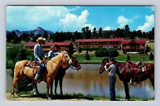 Estes Park CO-Colorado, Hobby Horse Motor Lodge Advertise Vintage c1962 Postcard picture