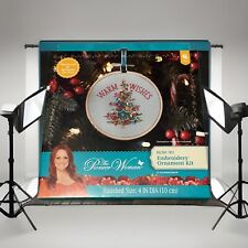 Pioneer Woman Embroidery Kit Ornament XMAS 2022 Holiday Tree “Warn Wishes” New picture