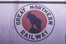 Original Kodak Railroad Slide Great Northern GN Railway Logo Herald picture