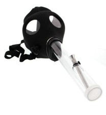 Gas Mask Bong Hookah Smoking - BONG ( Black) picture