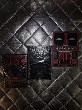 Theory11 Batman, Spider-Man & Deathpool Playing Cards Lot Of 3 picture