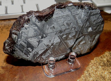 large 223 gm. muonionalusta meteorite SLICE etched sweden std slab .5# picture