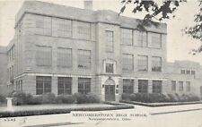 F49/ Newcomerstown Ohio Postcard c1940s High School Building 1 picture