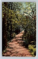 Lakewood NJ-New Jersey, The Lovers Walk, Antique Souvenir Vintage c1914 Postcard picture