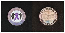Domestic Violence Awareness "Stop the Violence" Challenge Coin 2#1 picture