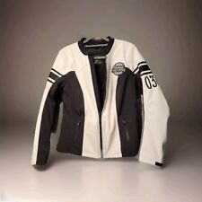 Harley Davidson Black And White Amelia Anne Soft Shell Riding Jacket Size L picture